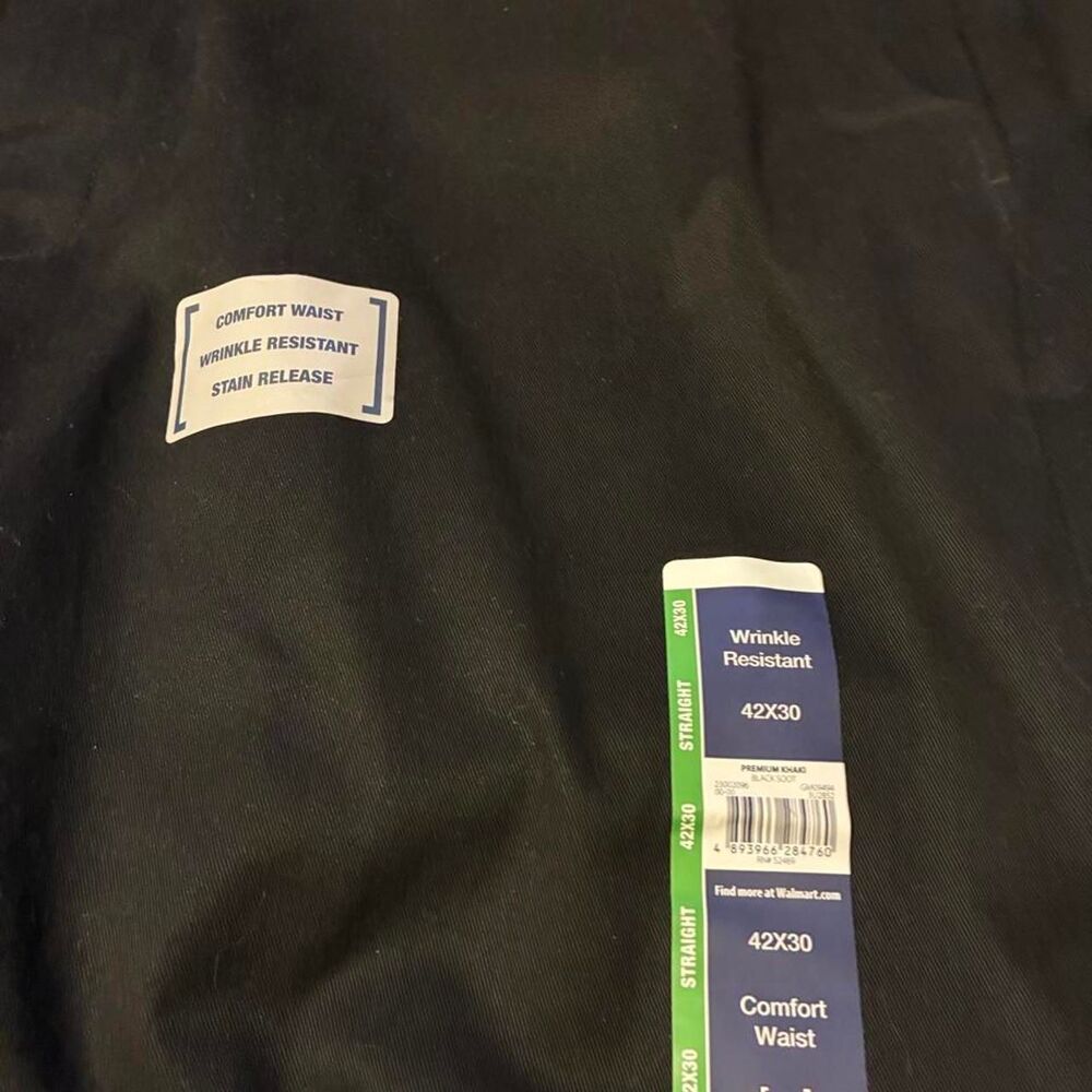 George Men's Black and Navy Trousers